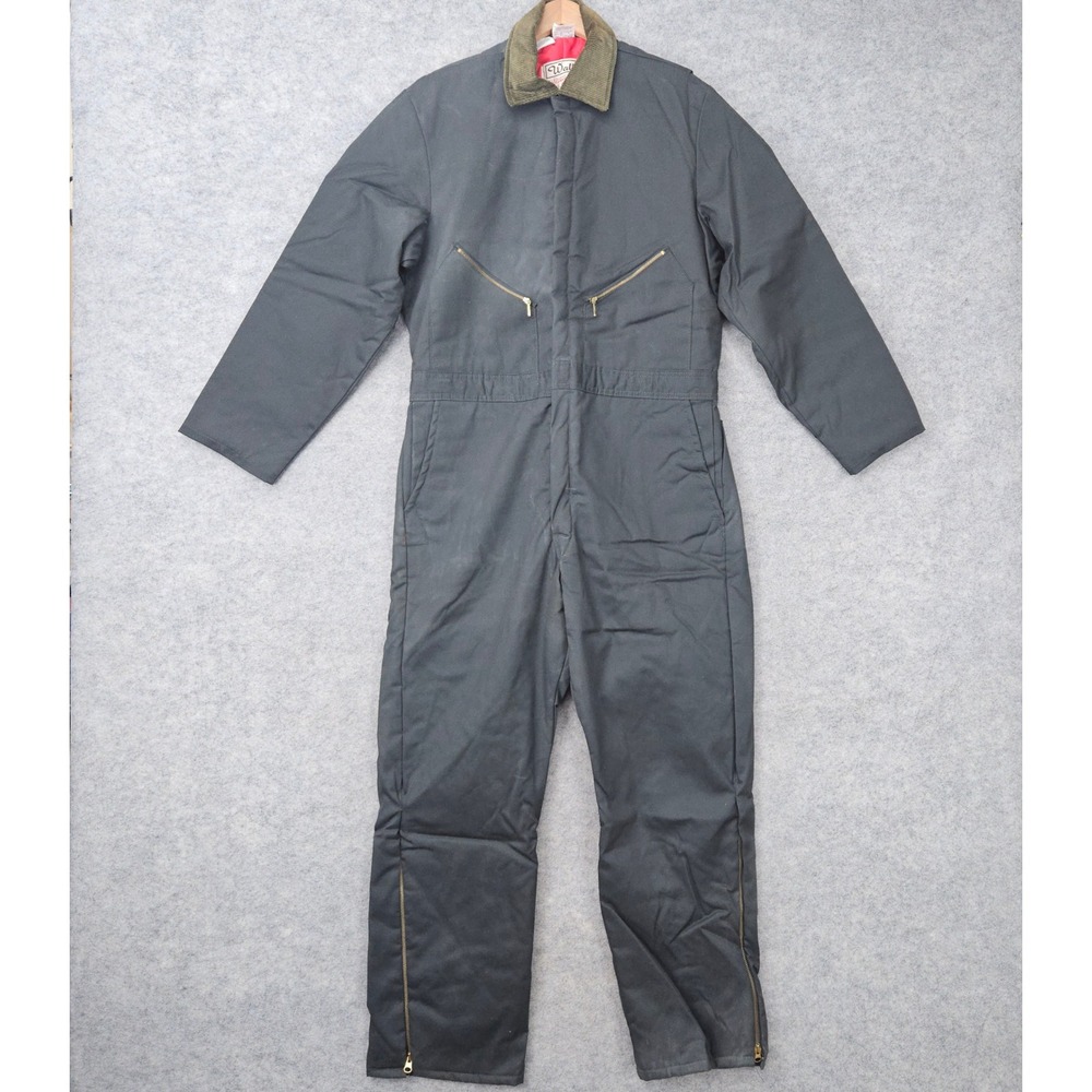 Walls Blizzard Pruf Coveralls Mens Dark Gray Large Regular Insulated Made in USA